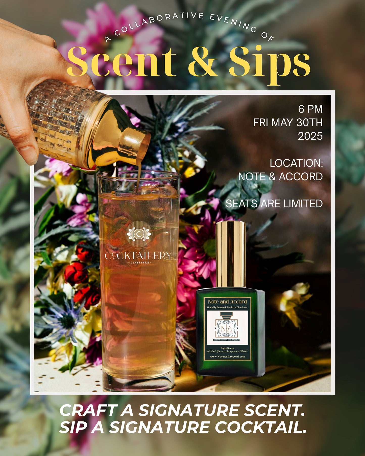 Scent &Sips May 30th | 6 PM