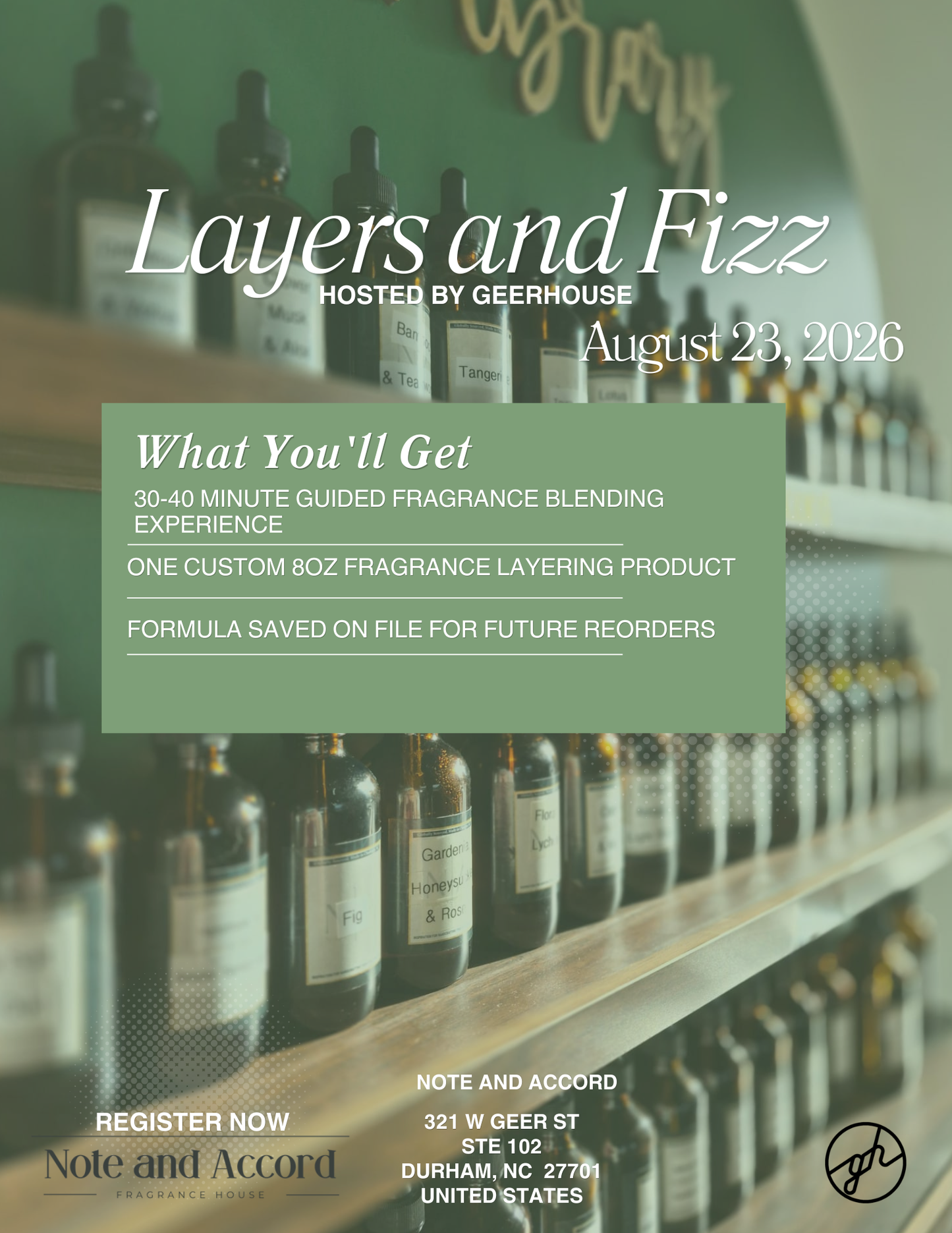 Layers and Fizz: Hosted by Geerhouse