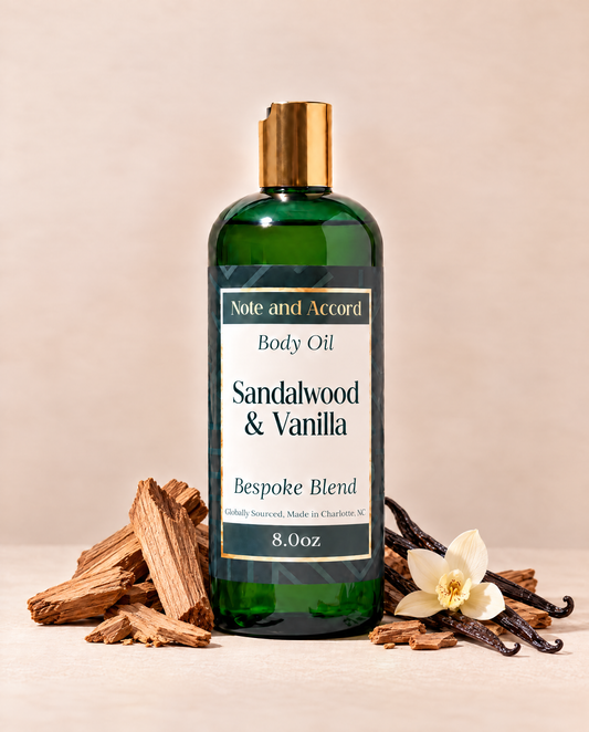 Sandalwood and Vanilla Body Oil