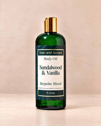 Sandalwood and Vanilla Body Oil